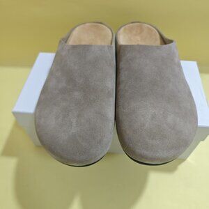 The Row Brown Suede Loafers